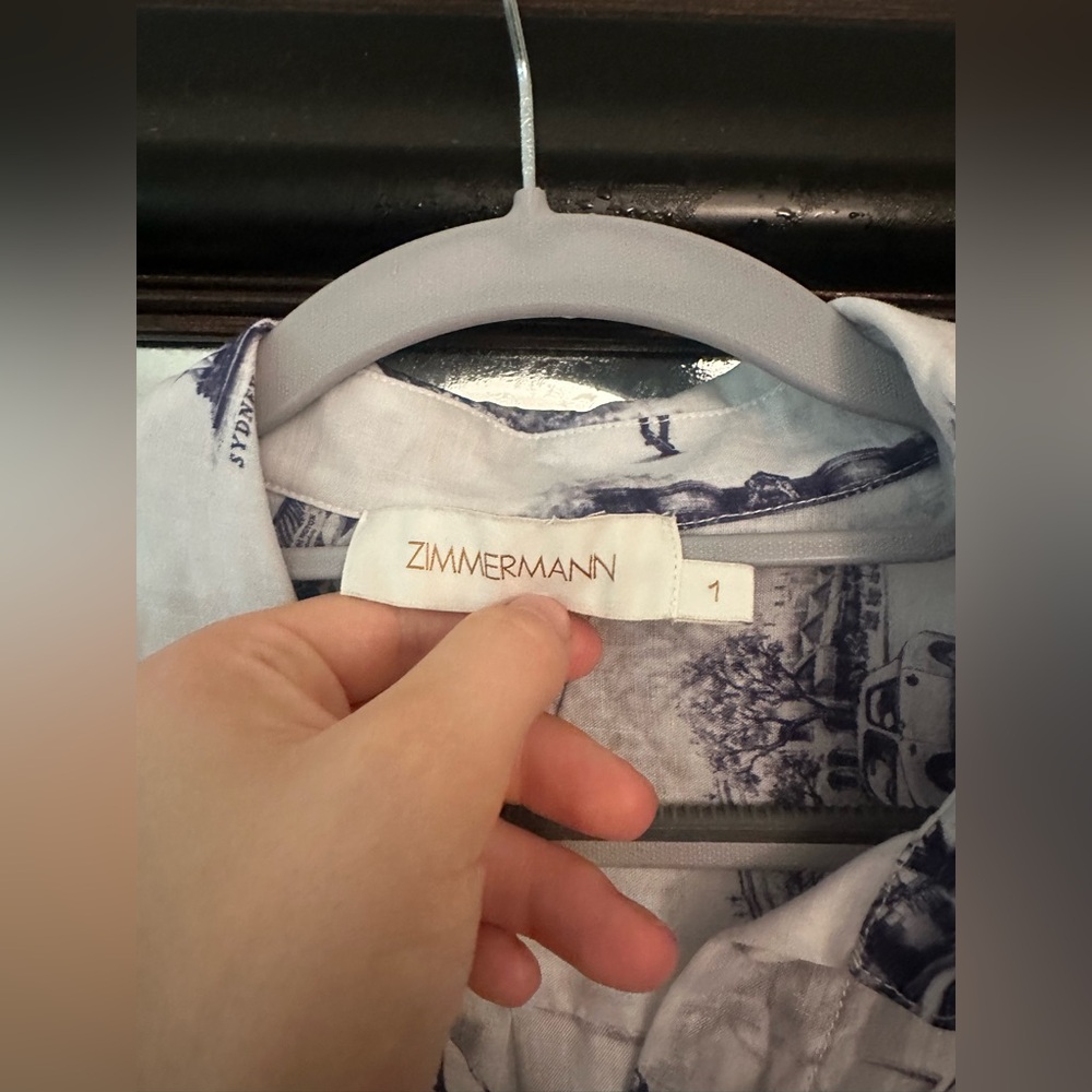 Zimmermann linen button down shirt - Picture 3 of 8